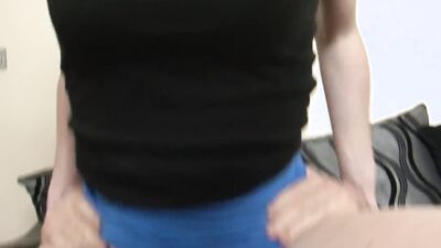 Guy fucks his dirty stepmom after finding her rubbing wet cunt