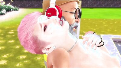 3D sex cartoon shows some horny girls getting fucked outside