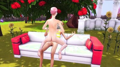 3D sex cartoon shows some horny girls getting fucked outside