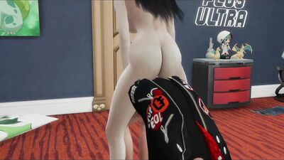 3D sex cartoon shows horny girl stroking dick and getting fucked