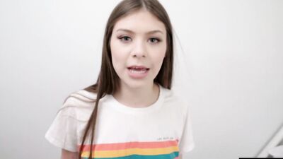 Petite girl Winter Jade enjoys fuckign with her hung stepbrother
