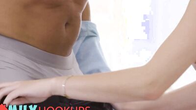 Kay Lovely is being naughty with her stepdad in this HC video