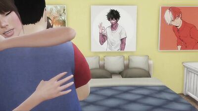 3D sex cartoon shows naughty tranny and guy flip fucking