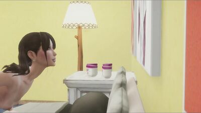 3D sex cartoon shows naughty tranny and guy flip fucking