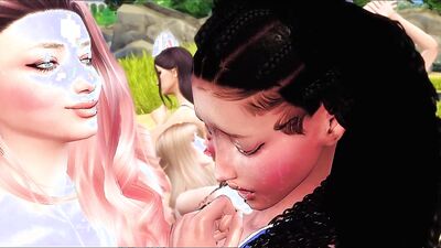 Dirty 3D cartoon shows horny girls getting fucked on the beach