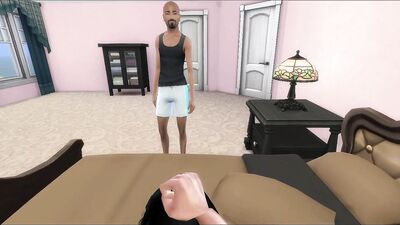 3D sex cartoon shows busty brunette MILF fucking with stepson