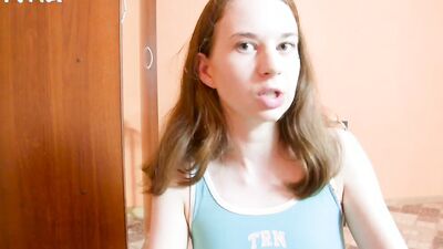 Foxy girl Anna Bali teases her stepbrother and gets fucked