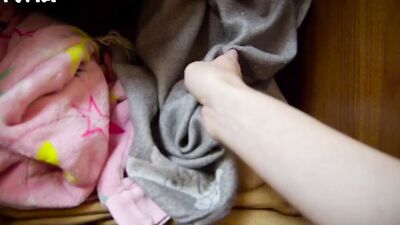 Teen cutie blows her stepbrother and fucks with him nicely