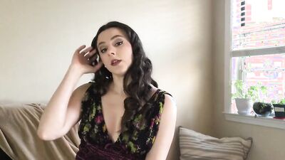 Cute girl is giving some nice JOI in this solo video