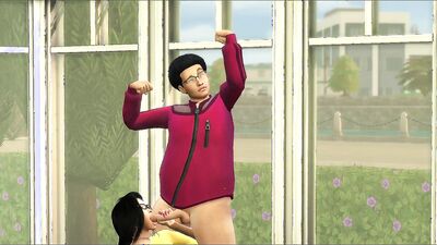 Nerdy guy fucks some busty MILFs in this 3D sex cartoon