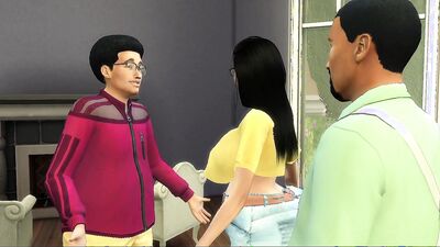 Nerdy guy fucks some busty MILFs in this 3D sex cartoon
