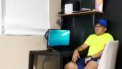 Nerdy guy is fingering his slutty stepsis and spanking her ass