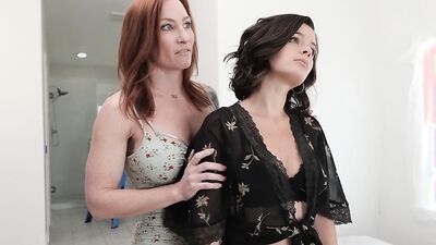 Dharma Jones and Sophia Locke are licking each other's wet pussy