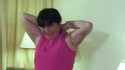 Short-haired MILF is shagged by two dudes in this 3way