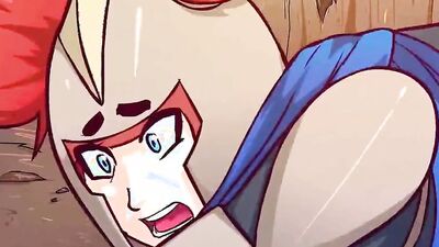 Kinky adult cartoon shows busty girl fucked and filled with spunk