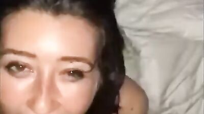 Pretty amateur girl sucks that dick like a pro in homemade video