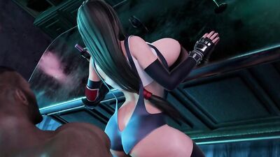 Busty MILF shakes massive tits while being ass-fucked in 3D cartoon