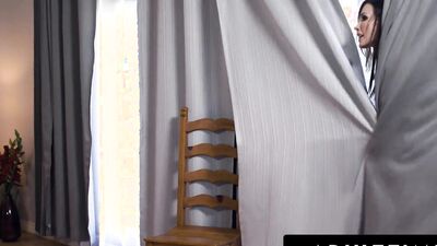 Brunette Shay Sights blows her patner and gets fucked deeply