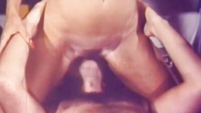 Classic porn video shows two juicy blondes sharing a cock