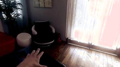 Chubby nerdy girl Emori Pleezer fucking in a POV video