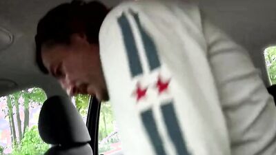 Slutty MILF blows a horny lad and fucks in his car