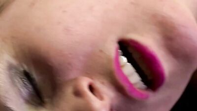Sluty girl is fed with sticky semen after riding that dick
