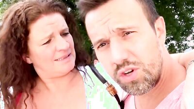 Chubby MILF and her partner are havign sex in homemade video