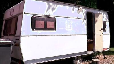 Blonde sucks a hard cock and gets fucked at the picnic