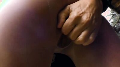 Dirty girl and her boyfriend are havign wild sex in the woods
