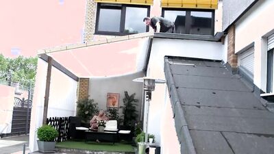 Dirty chubby guy is fucking a cock-hungry blonde MILF Samy Fox