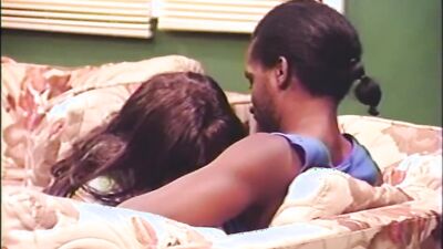 Horny black couple is having sex in this vintage porn video