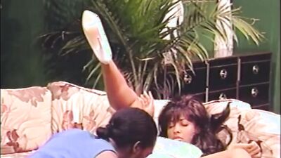 Horny black couple is having sex in this vintage porn video