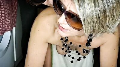 Naughty cougar is on all fours taking cock up the asshole