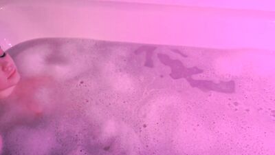 Juicy girl gives a footjob and fucks in the bathroom