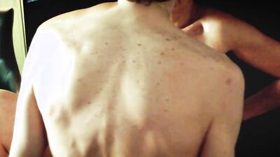 Amateur girl with saggy tits is fuckign with her partner