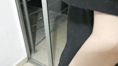 Sweet amateur girl is filmed POV-style playing with that cock