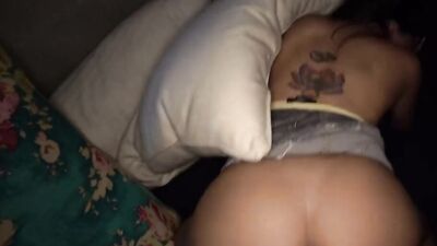 Serena Santos is fingered and fucked in that nice hairy pussy