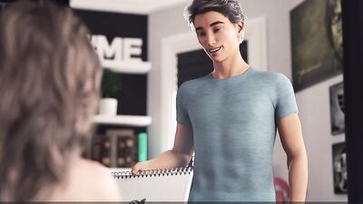 Amazing babe teases stepson and fucks with him in 3D cartoon