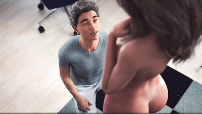 Amazing babe teases stepson and fucks with him in 3D cartoon