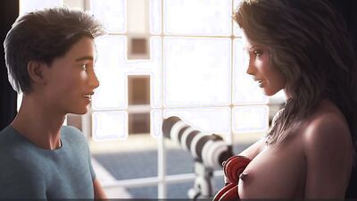 Amazing babe teases stepson and fucks with him in 3D cartoon
