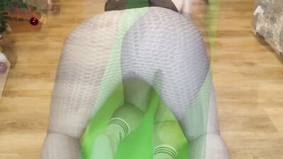 Fucking my hot STEPSIS during her workout. HUGE CREAMPIE dripping on a yoga mat
