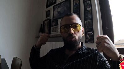 He fucks the neighbor and the wife masturbates (Natural Boobs)