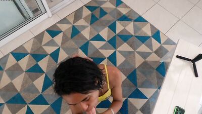 Sexy, tight and skinny Brazilian Belinda gets fucked - POV