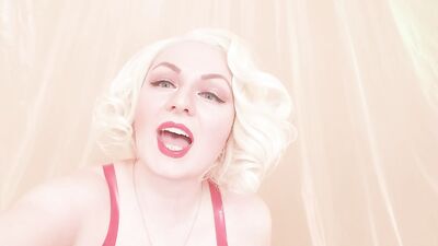 Strap-on POV video: topless Mistress in thigh high overknee boots with long gloves - Arya Grander