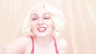 Strap-on POV video: topless Mistress in thigh high overknee boots with long gloves - Arya Grander