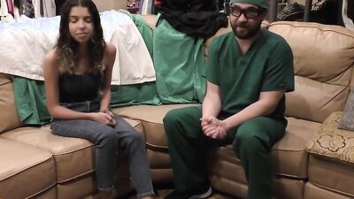 Horney Slut Aria Nicole Diagnosed With Sexual Deviance Disorder By Doctor Tampa At CaptiveClinicCom!