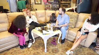Aria Nicole Gets Lesbian Conversion Therapy From Nurses Channy Crossfire & Genesis With Doctor Tampa
