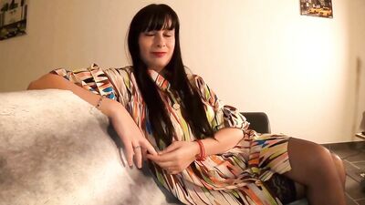 French brunette fucks with her boss for money