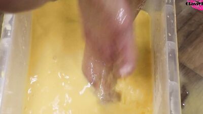 Classy Filth goes sploshing with custard