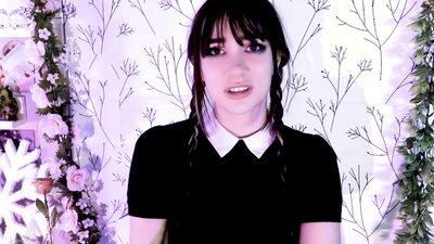 WEDNESDAY GIVES YOU AN ANNOYED JOI - INDIGO WHITE